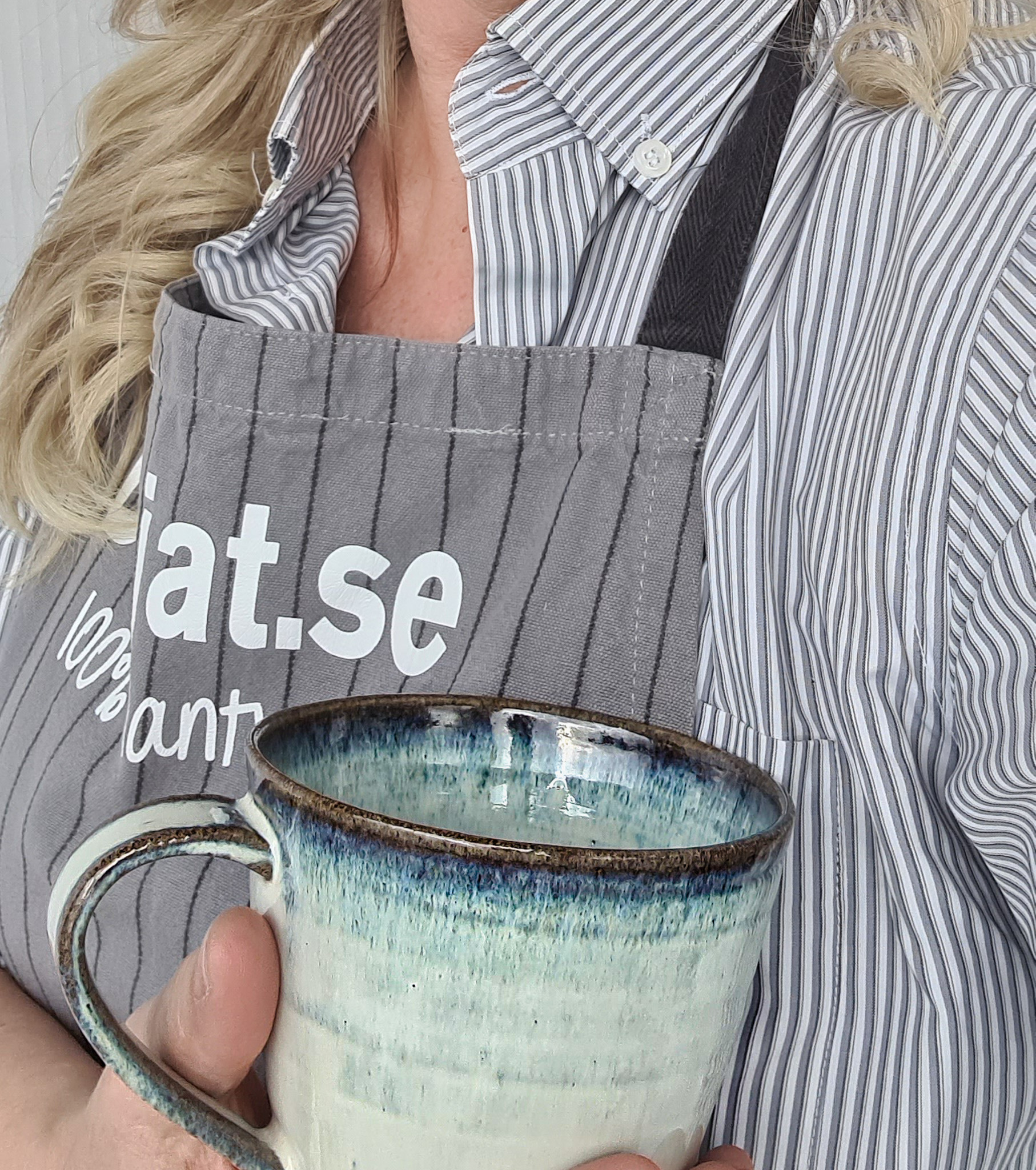 Blå Keramikmugg