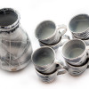 Keramik vas och kaffemuggar i stengods